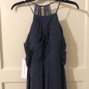 Azazie Ginger Dress in Stormy